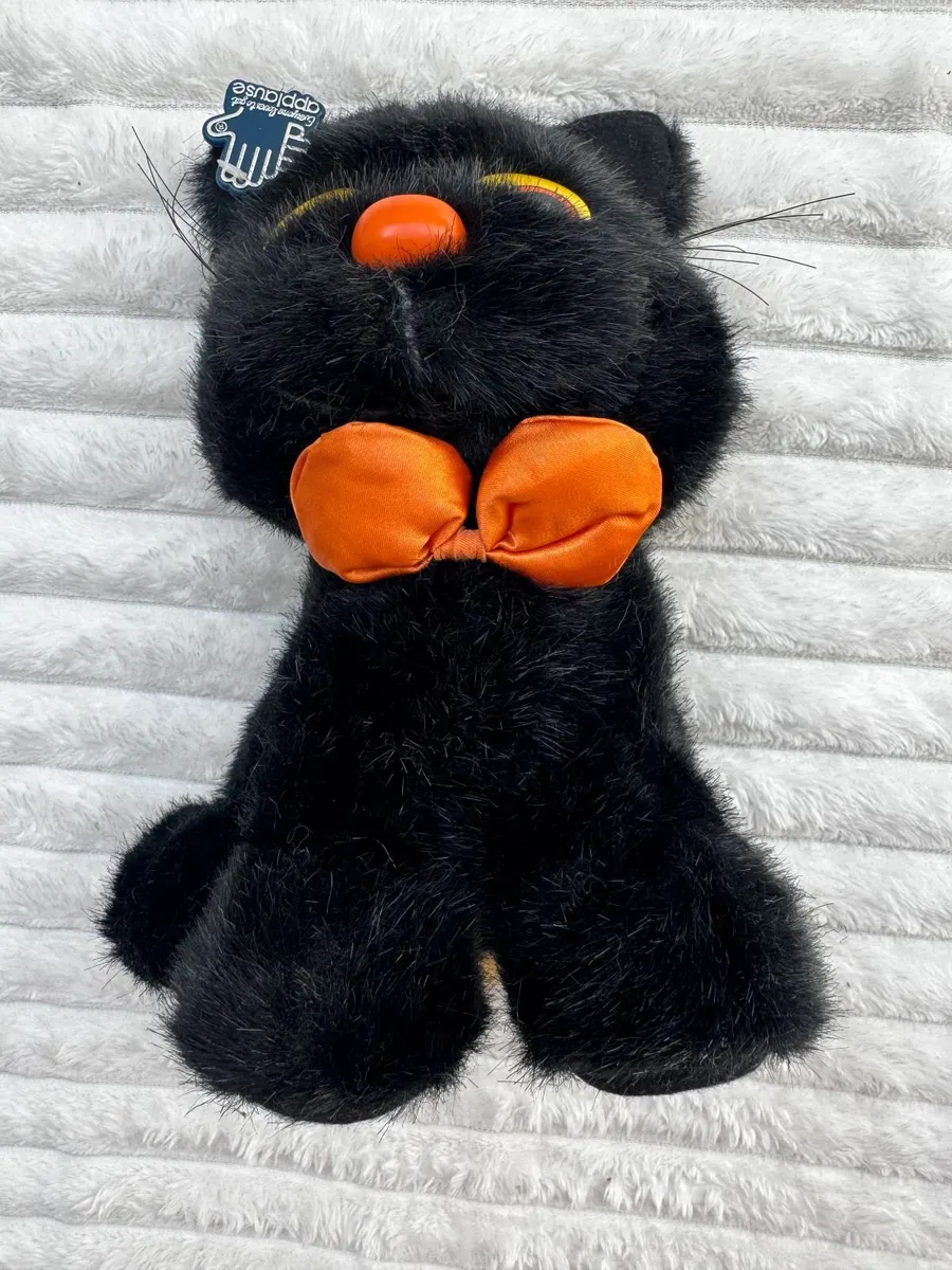 Vintage 1988 Black Cat Stuffed Animal Midnight by - Image 4