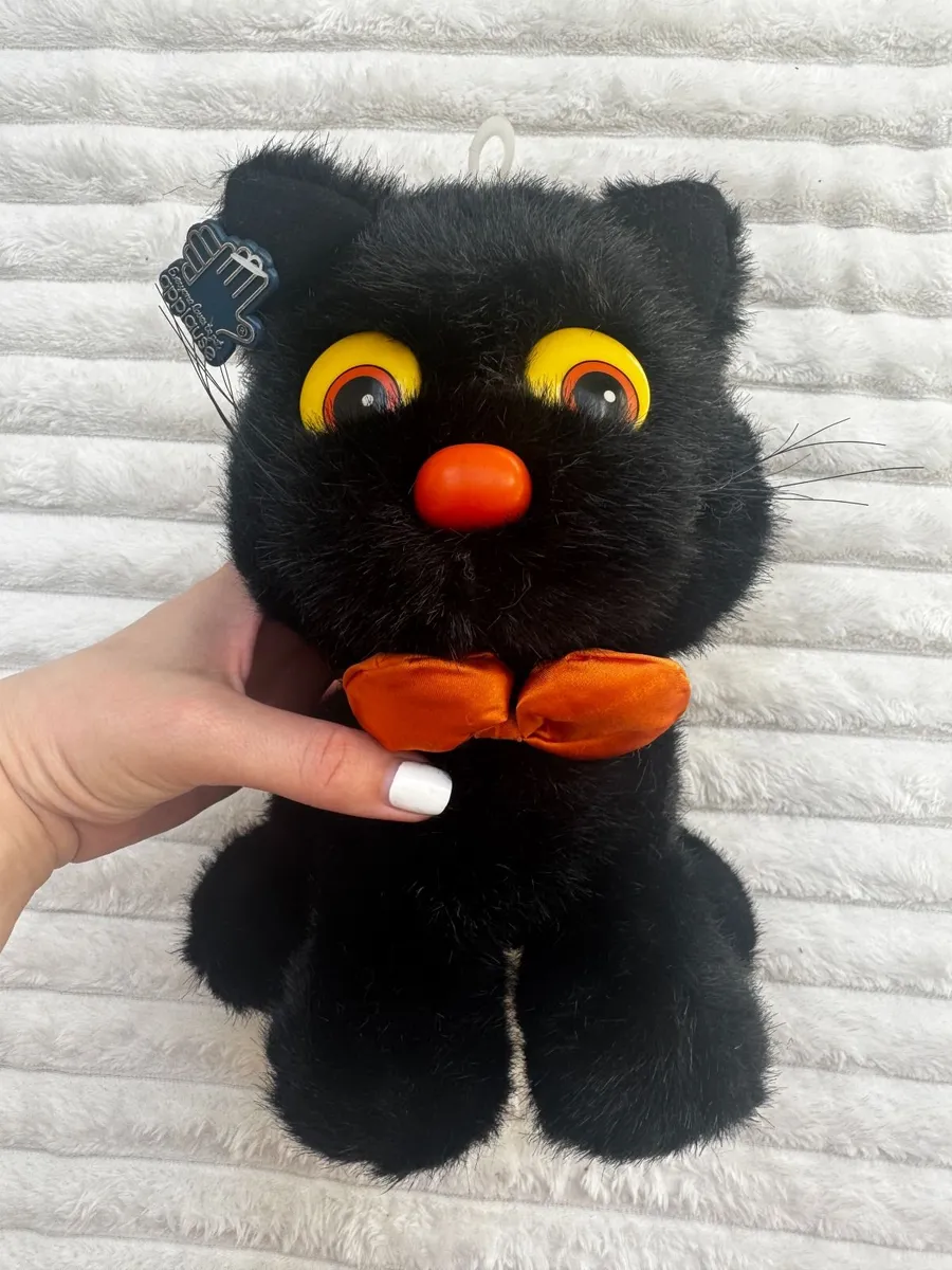 Vintage 1988 Black Cat Stuffed Animal Midnight by - Image 2