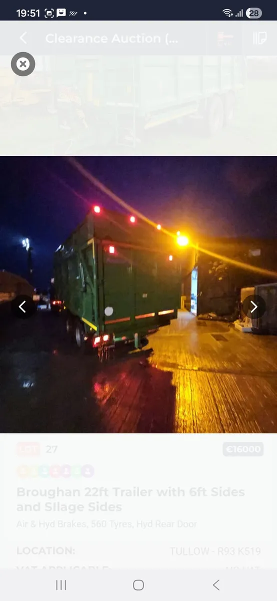 Broughan silage trailer no vat - Image 2