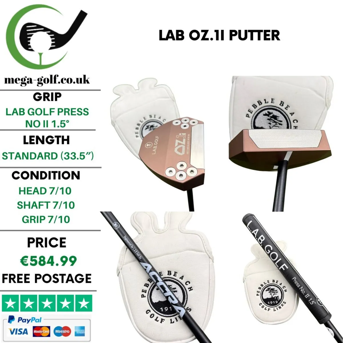 LAB OZ.1i Putter / 33.5'' - Image 1
