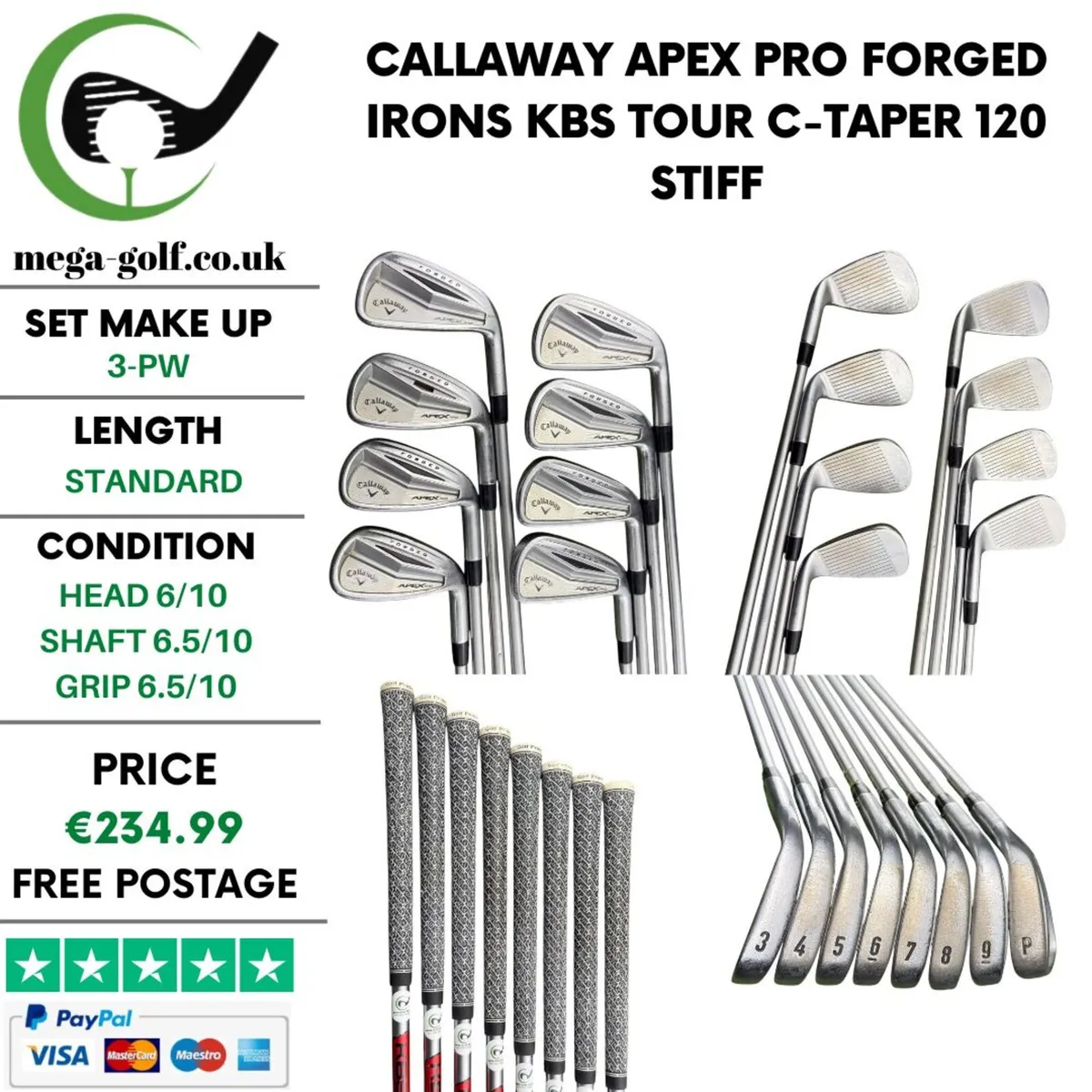 Callaway Apex Pro Forged Irons / 3-Pw / Stiff - Image 1