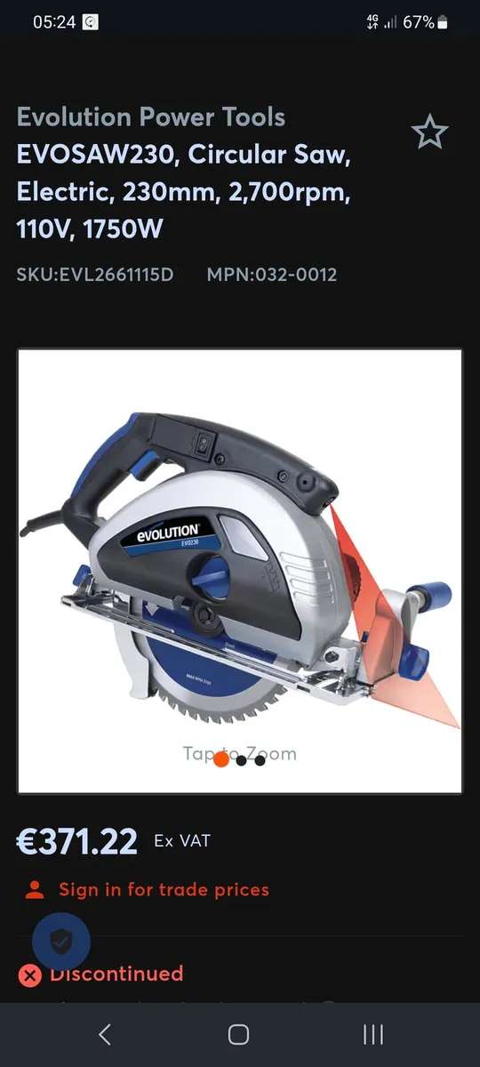 Evolution EvoSaw 230 steel cutting circular saw - Image 3