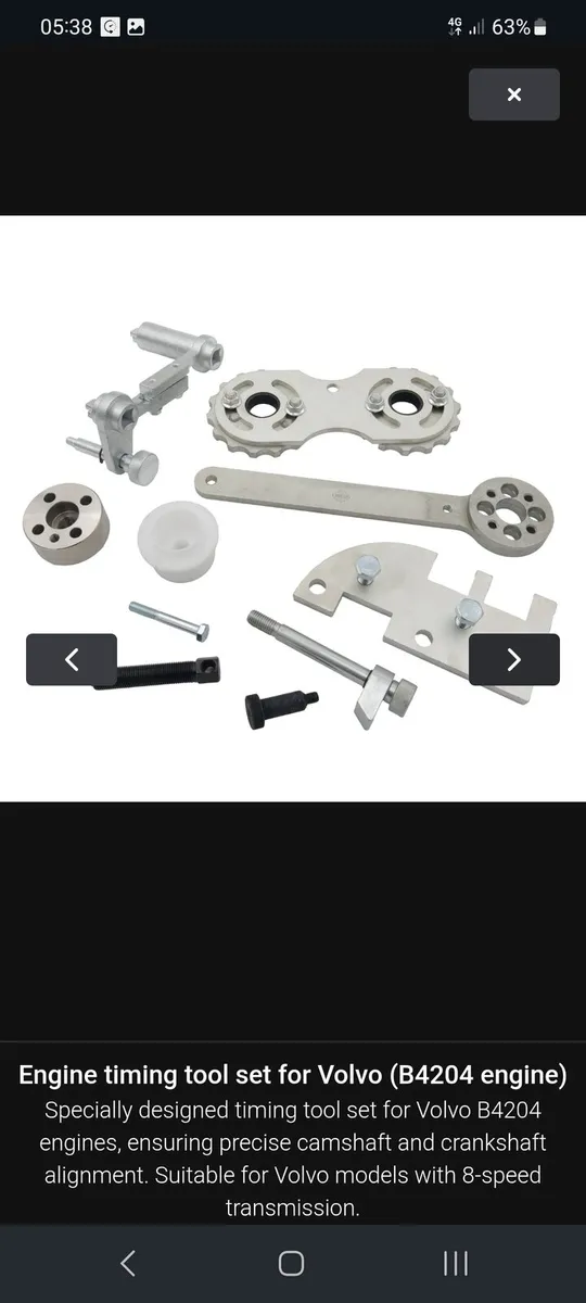 Volvo 2.0 VEA timing belt tool petrol and diesel - Image 2