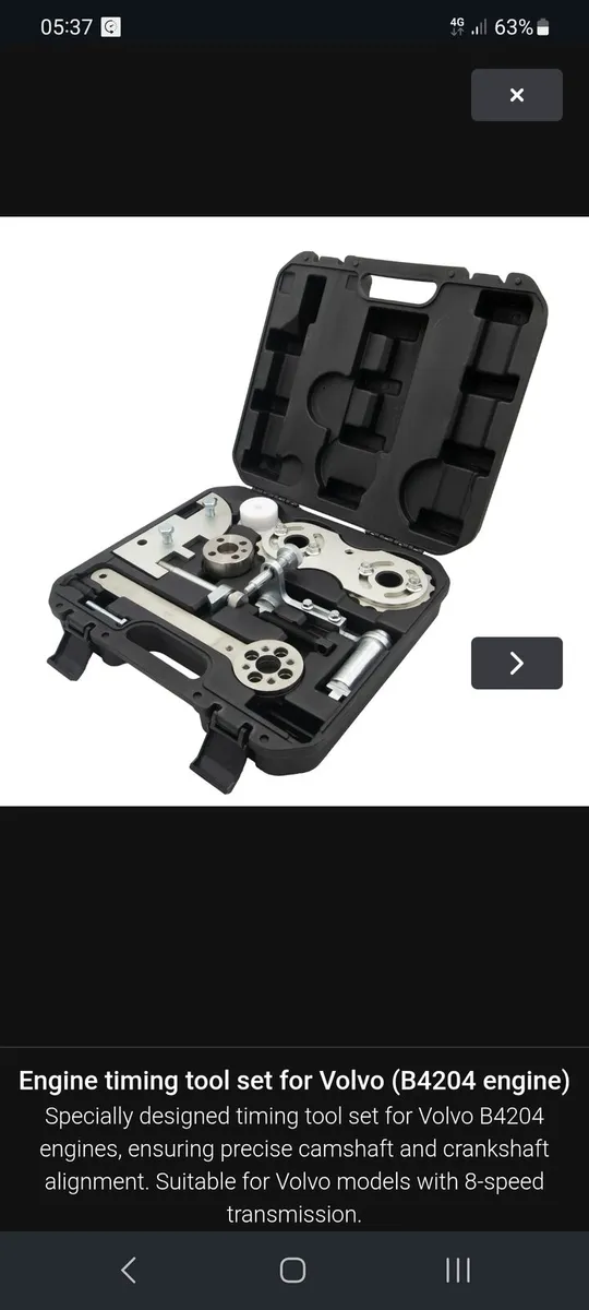 Volvo 2.0 VEA timing belt tool petrol and diesel - Image 3