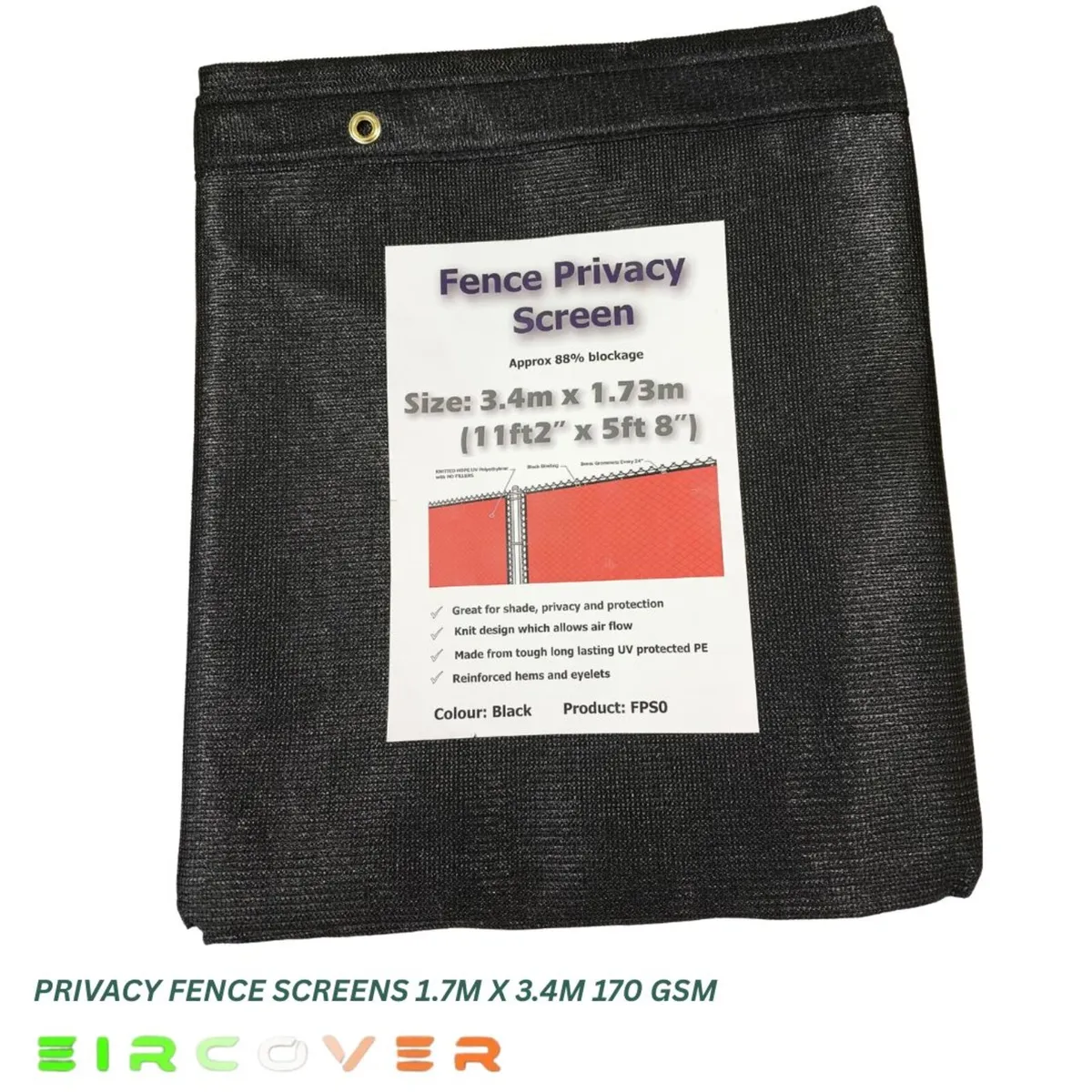 Privacy Fence Screens 1.7m x 3.4m ( 6'-11')170 gsm - Image 1