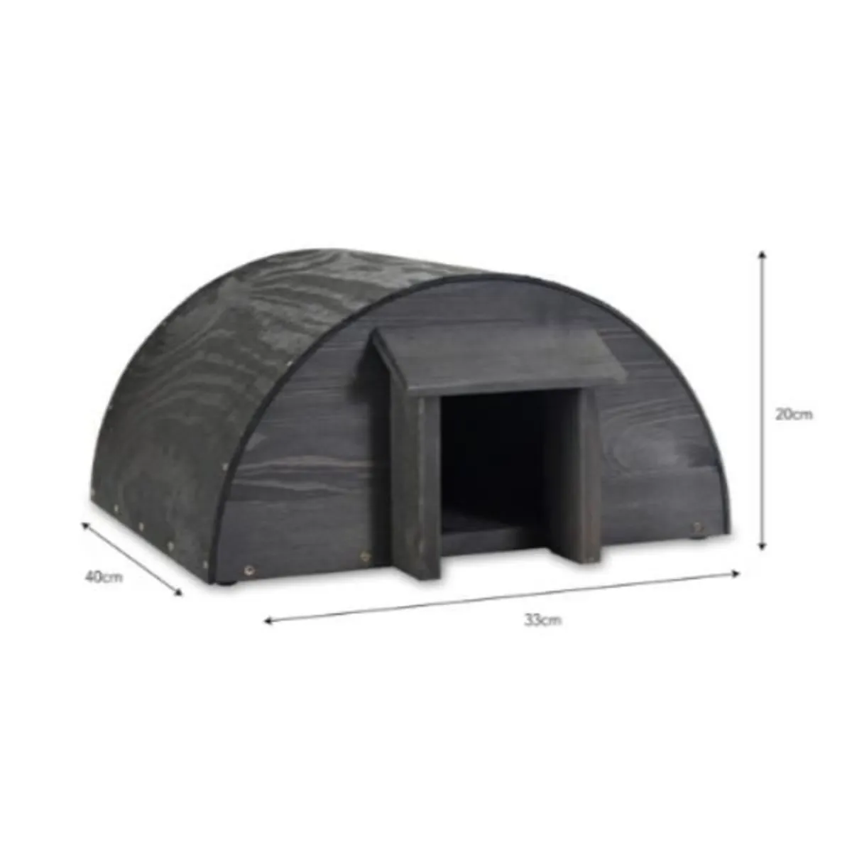 Hedgehog House Black – GT19 - Image 1