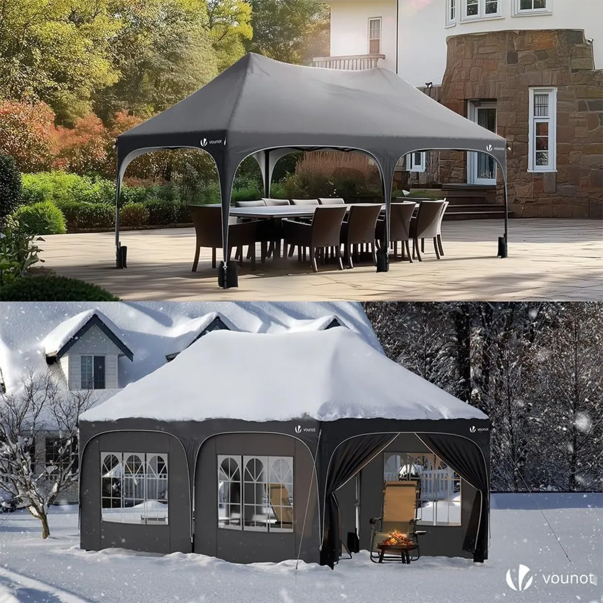 ® 3mx6m Pop Up Gazebo with 6 Removable Sidewalls - Image 4