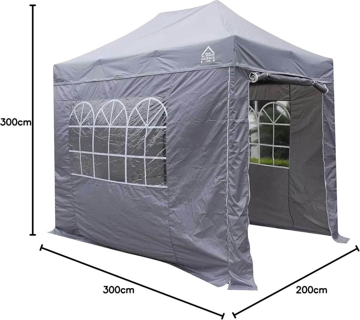 3x2m Pop Up Gazebo with 4 Side Walls Accessory - Image 2