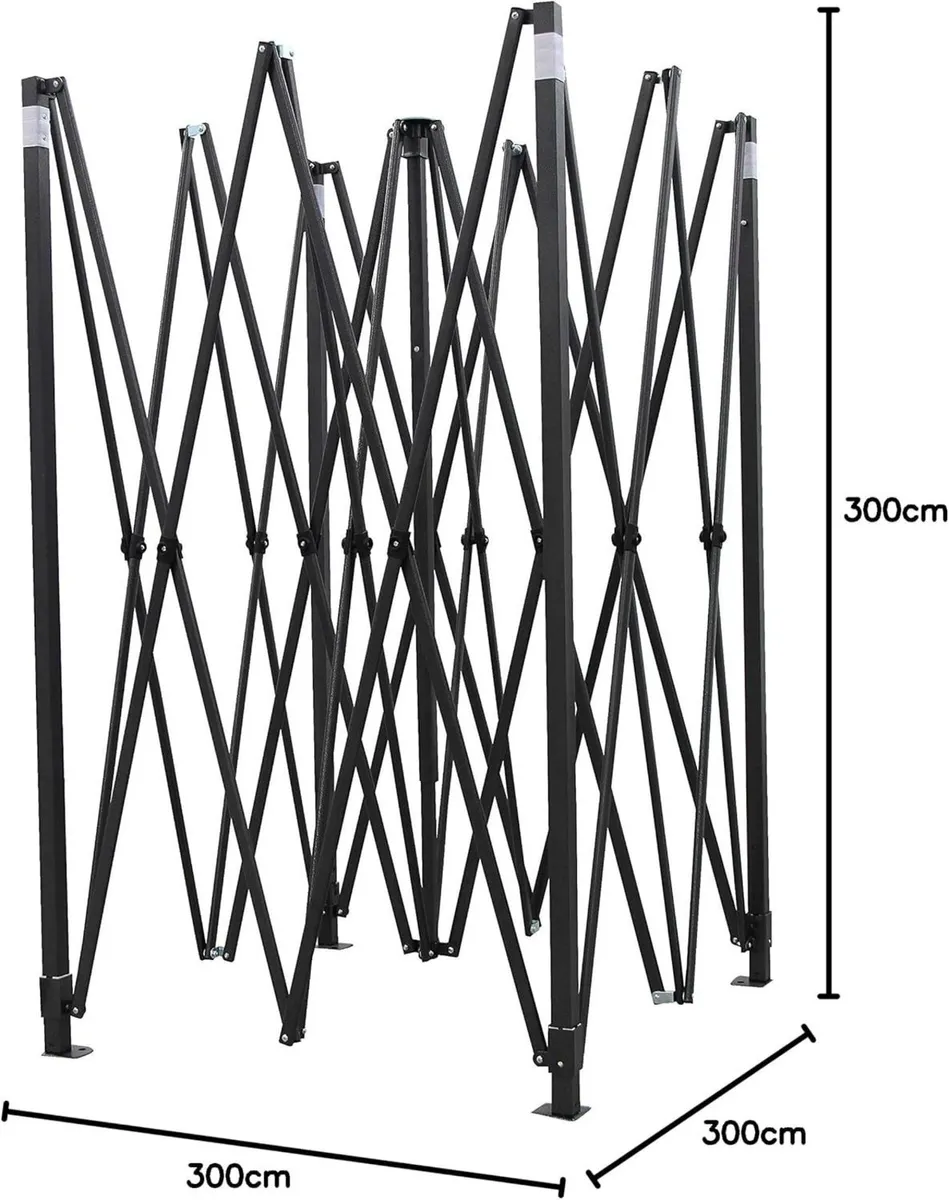 3x3m Heavy Duty Fully Waterproof Pop up Gazebo - Image 3
