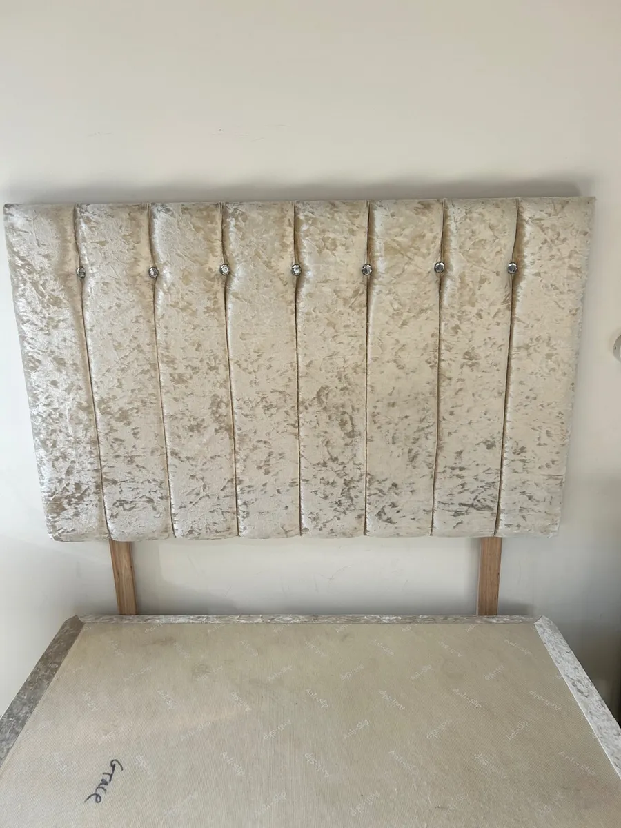 4ft Divan bed and headboard - Image 2