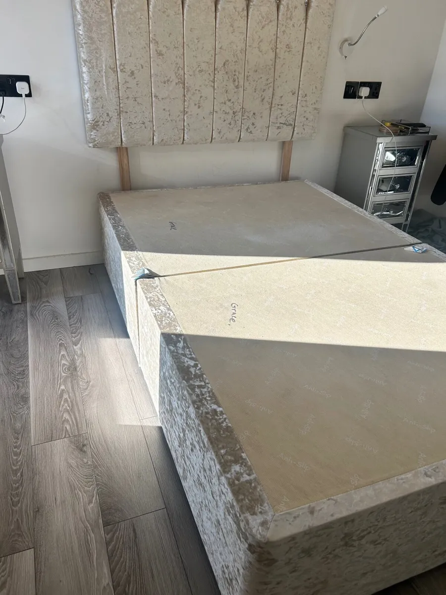 4ft Divan bed and headboard - Image 3