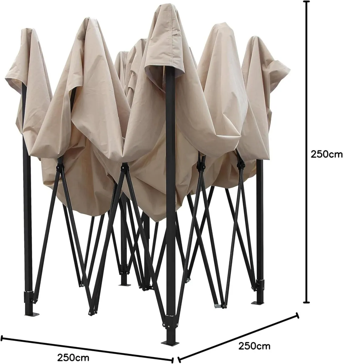 2.5x2.5m Heavy Duty Fully Waterproof Pop up - Image 2