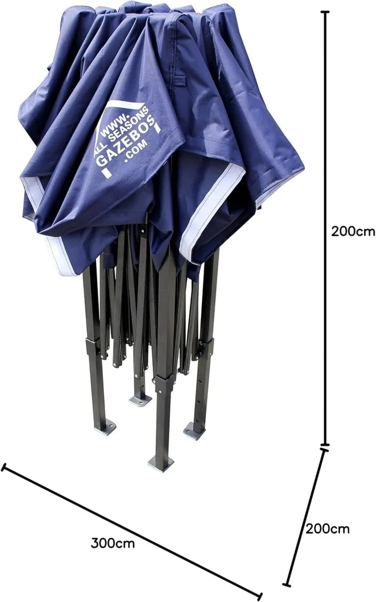 3x2m Pop Up Gazebo with 4 Side Walls Accessory - Image 2