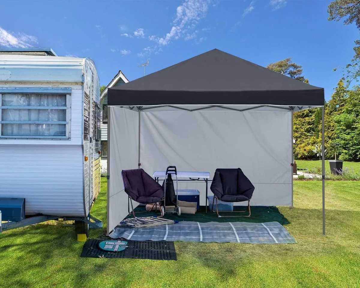 3x3M Pop up Gazebo With Two Side Panels Upgraded - Image 2