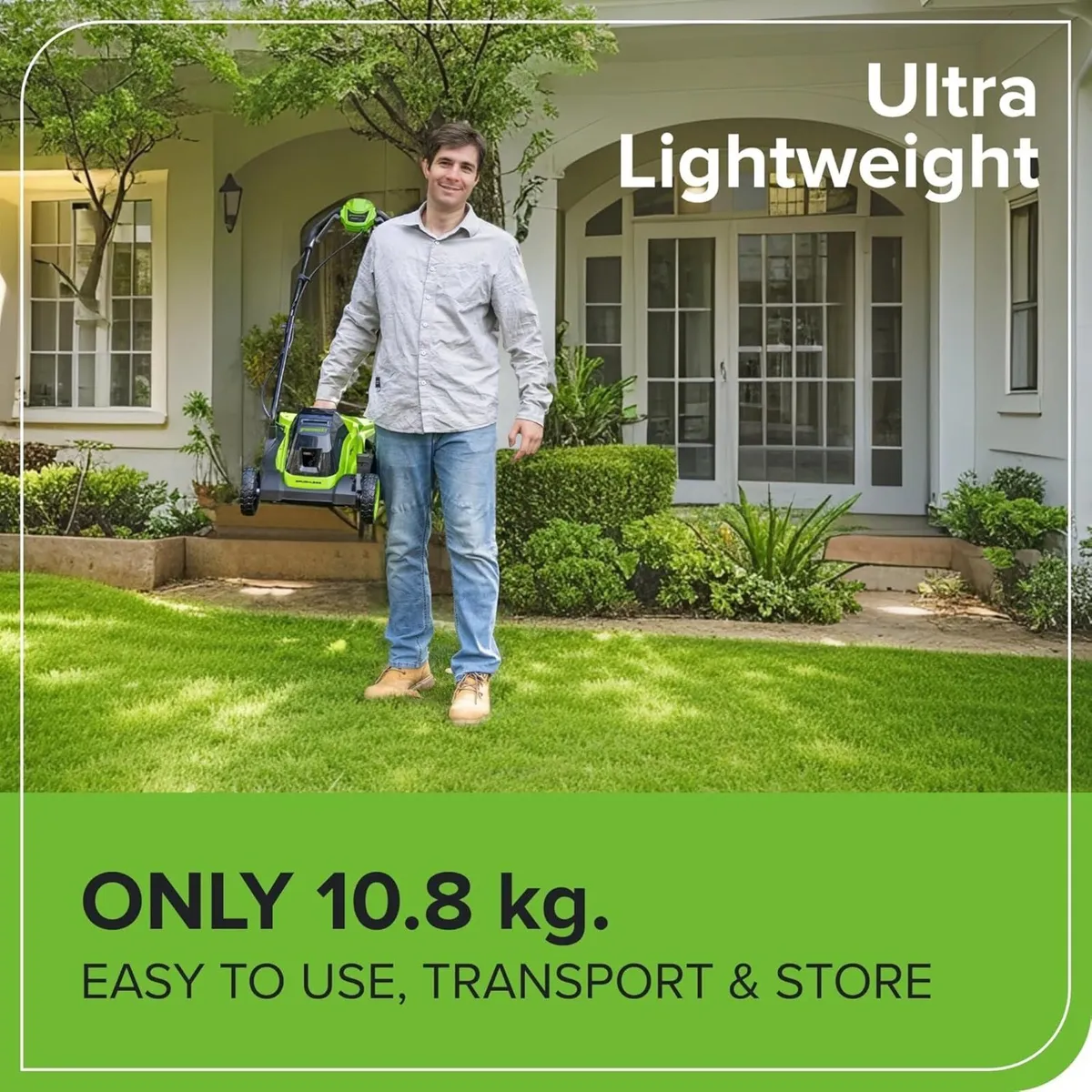 24V Cordless Lawnmower with Brushless Motor for - Image 4