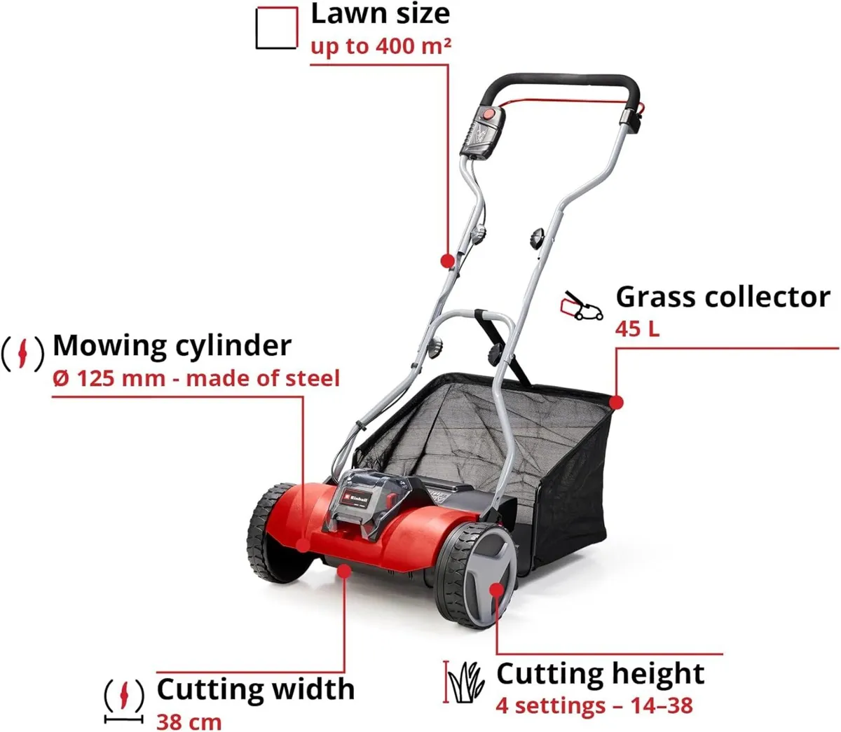 Walk-Behind Cylinder Lawnmower 18V Power X-Change - Image 4