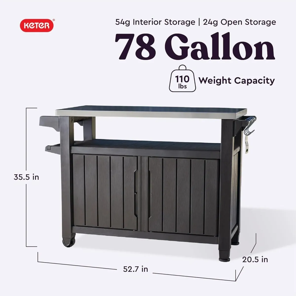Unity XL Portable Outdoor Table and Storage - Image 3