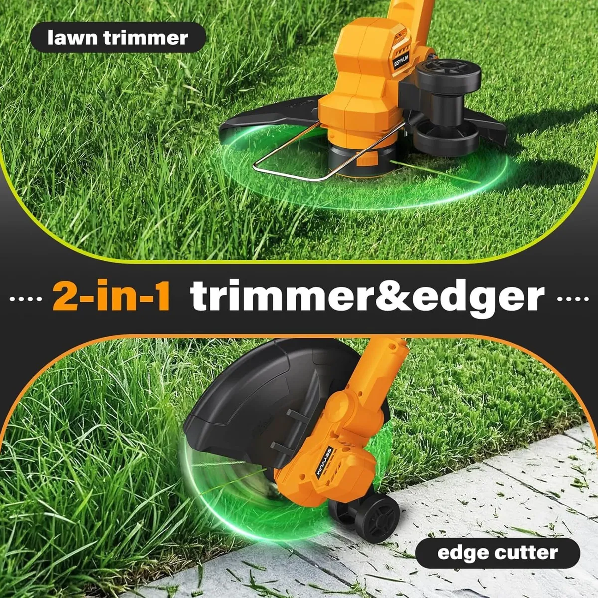 Cordless Strimmer with 2 X 2.0Ah Battery and - Image 2