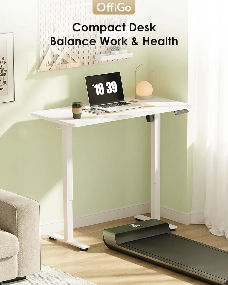 Standing Desk 90cm Small Height Adjustable with 3 - Image 3