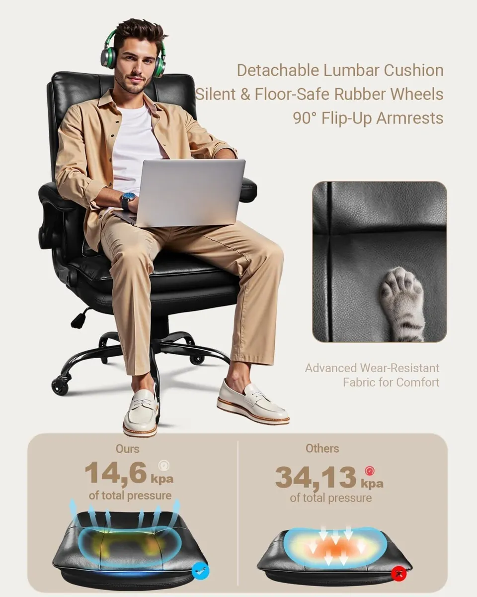 Ergonomic Executive Office Chair Double-Layer - Image 3