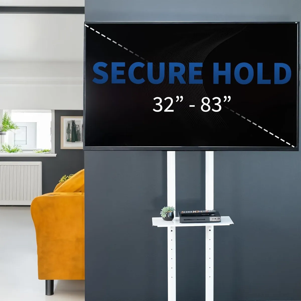 Mobile TV Cart for 32 to 83 inch Screens up 50 kg - Image 4