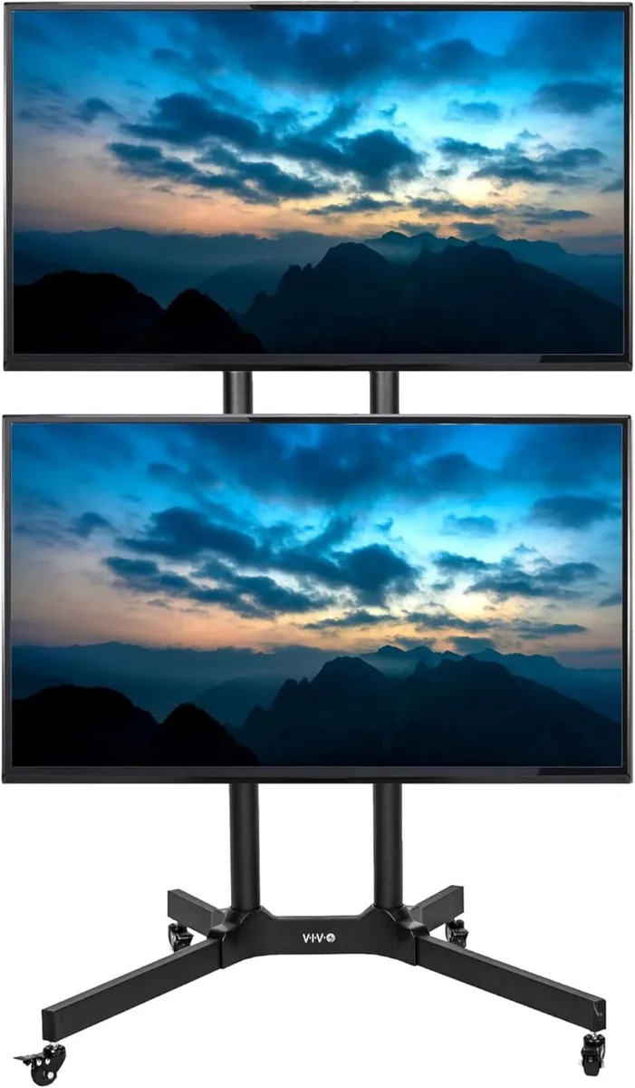 Mobile TV Cart for 32 to 65 inch Dual Screens up - Image 1