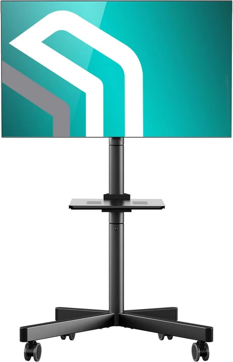 Mobile TV Stand on Wheels for 23-60 Inch Screens - Image 1