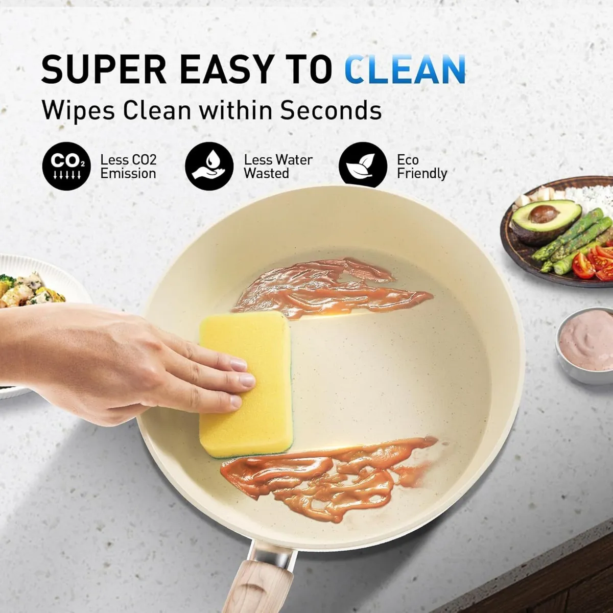 12 Pieces Nonstick Pots and Pans Set Induction - Image 3