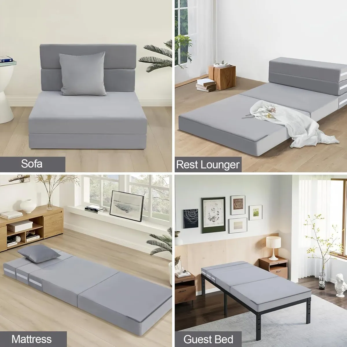 Folding Mattress Single High Density Foam Fold - Image 4