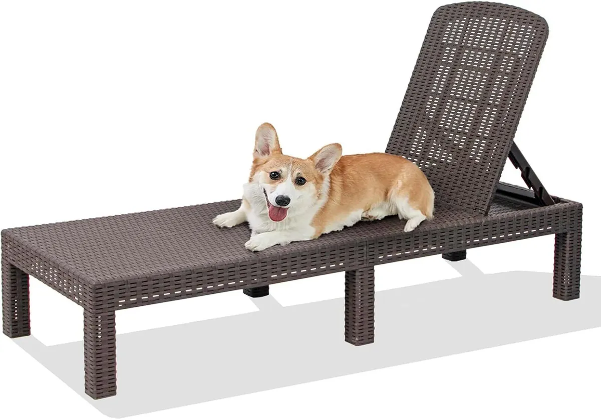 Outdoor Lounge Chair Pool Chaise Waterproof - Image 1