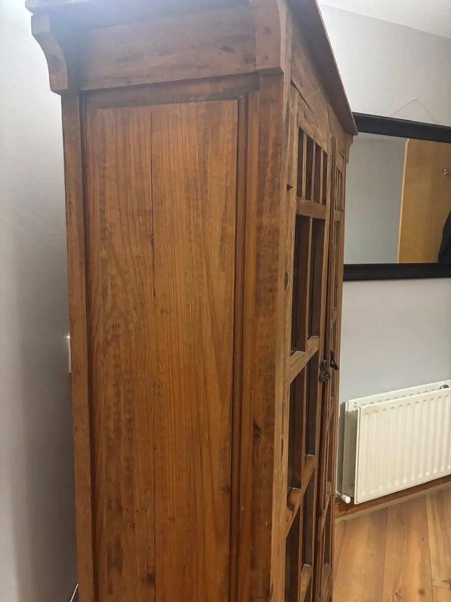 Tall Wood Display Cabinet - Image 2