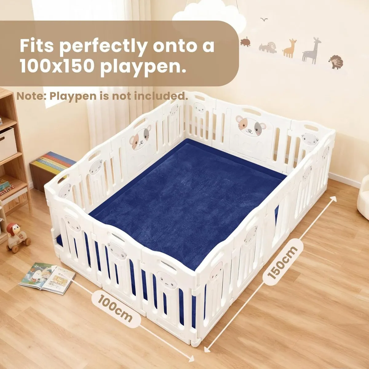 Baby Play Mat: 3.5CM Thick Memory Foam Non-Slip - Image 2