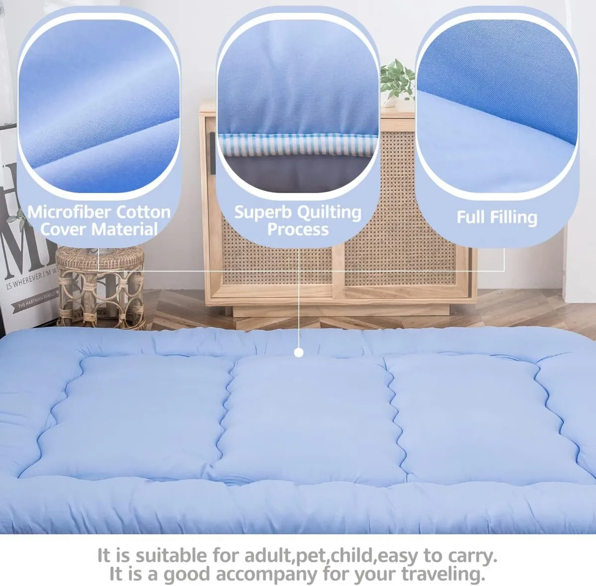 Japanese Floor Futon Mattress Thicken Tatami - Image 3