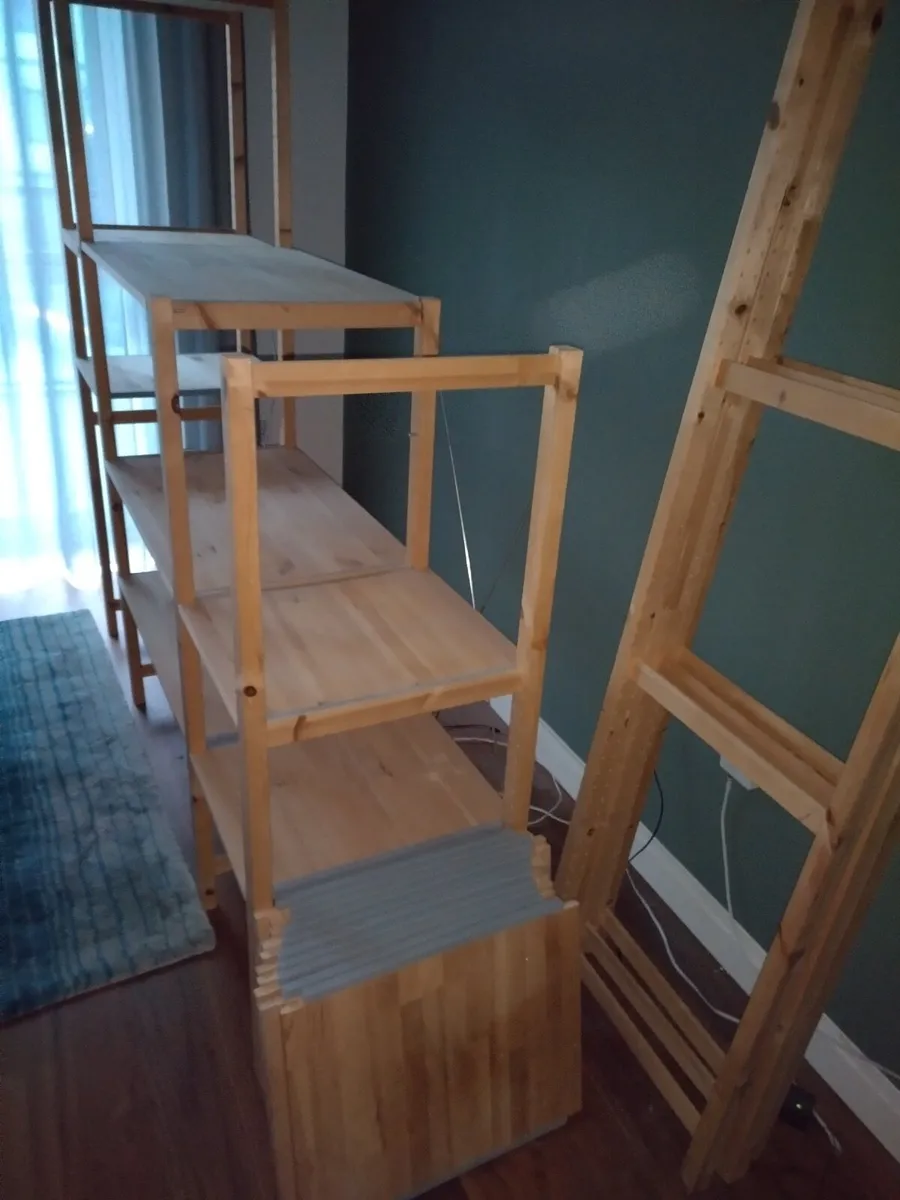 Large Solid Pine IKEA Modular Shelving / Rack - Image 1