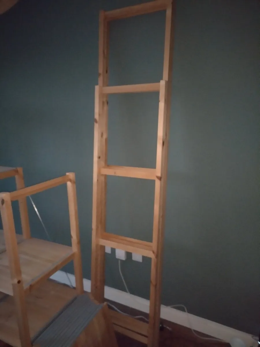 Large Solid Pine IKEA Modular Shelving / Rack - Image 3