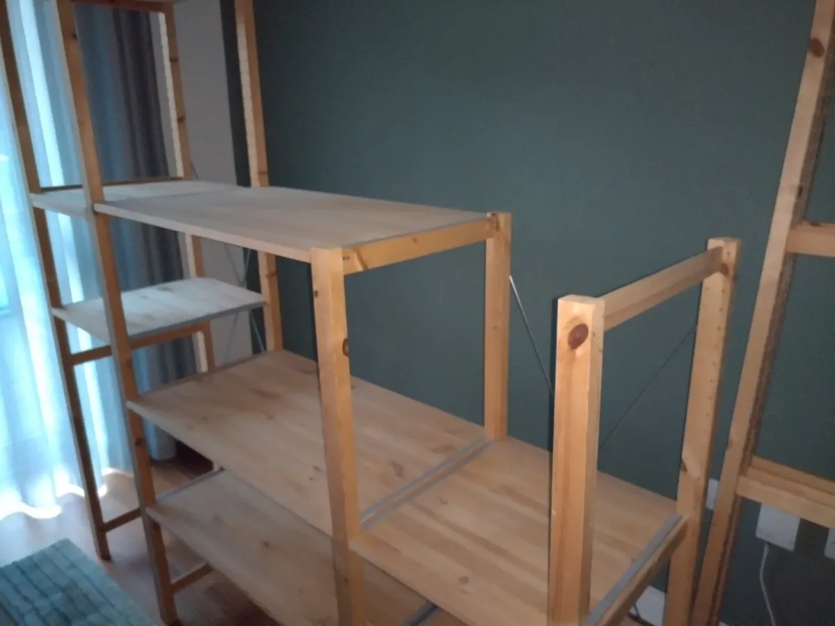 Large Solid Pine IKEA Modular Shelving / Rack - Image 4