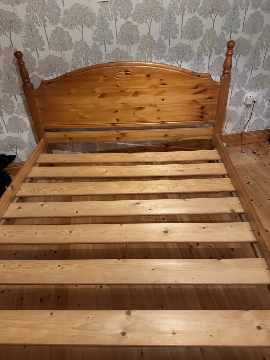 5ft King size - Double Pine Bed - Image 1