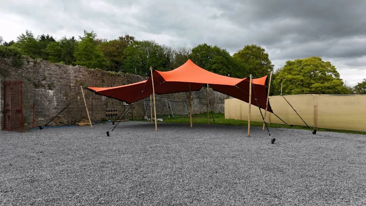 Orange 6x9m Stretch Tent - Image 1