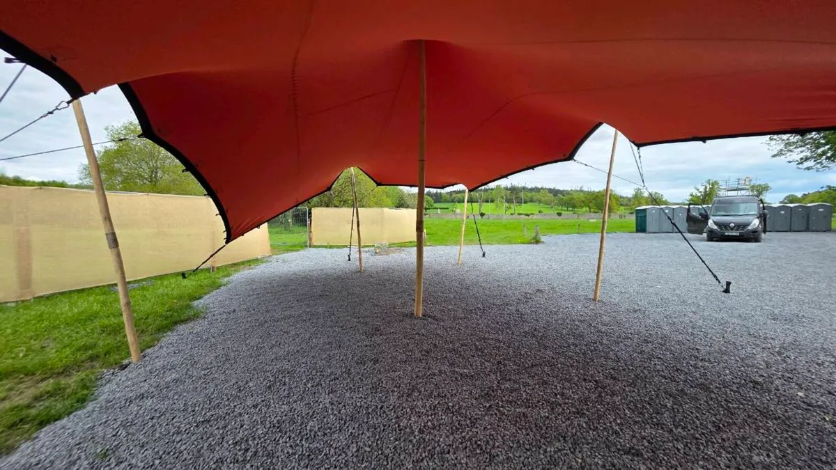 Orange 6x9m Stretch Tent - Image 3