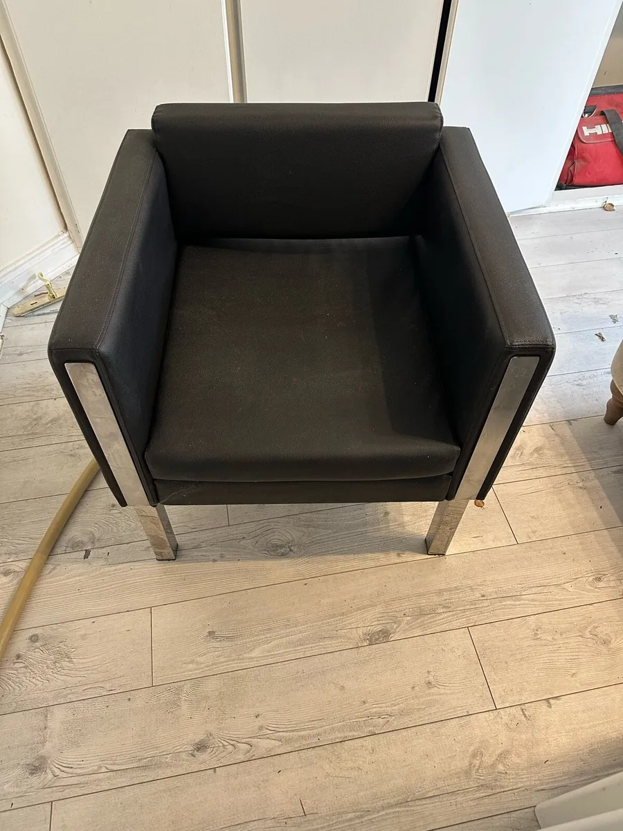 Leather armchair