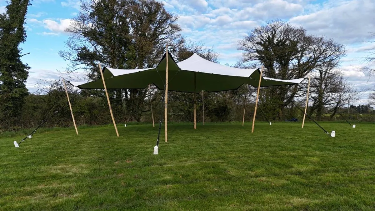 White 10x7.5m Stretch Tent - Image 3