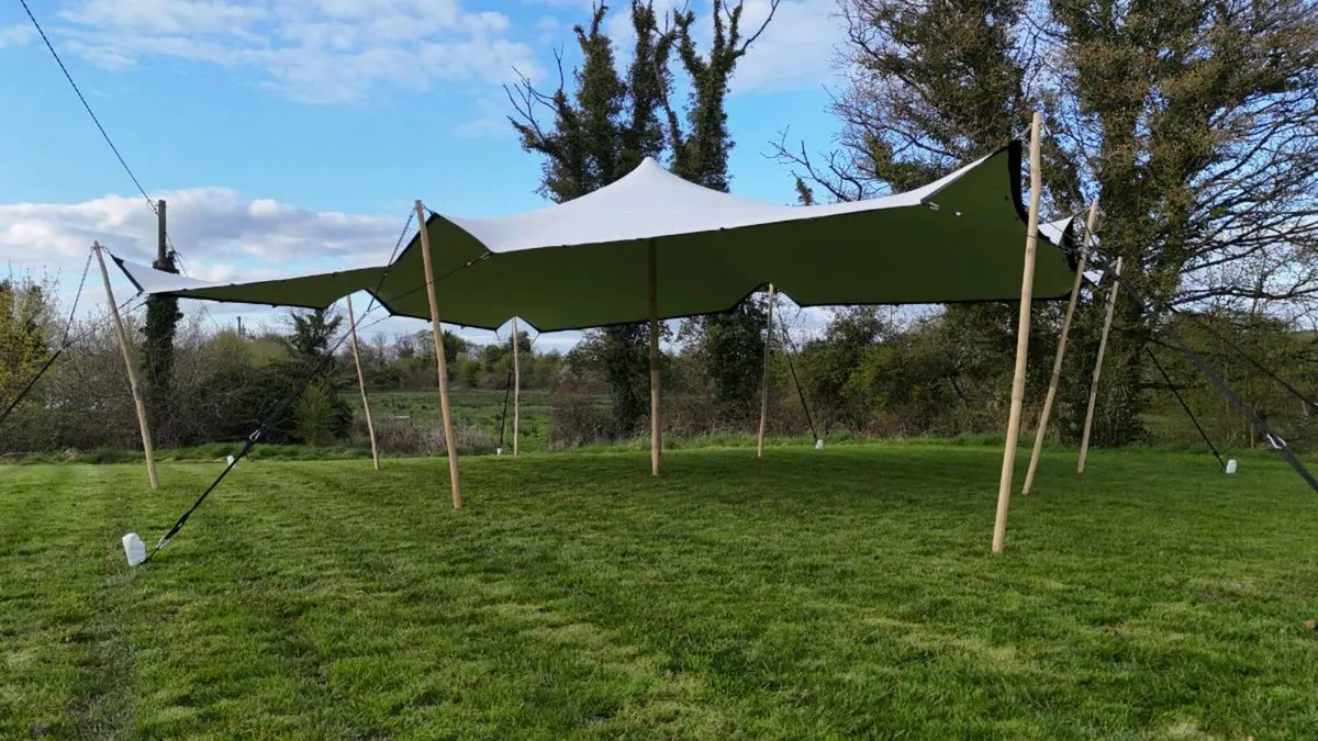 White 10x7.5m Stretch Tent - Image 2