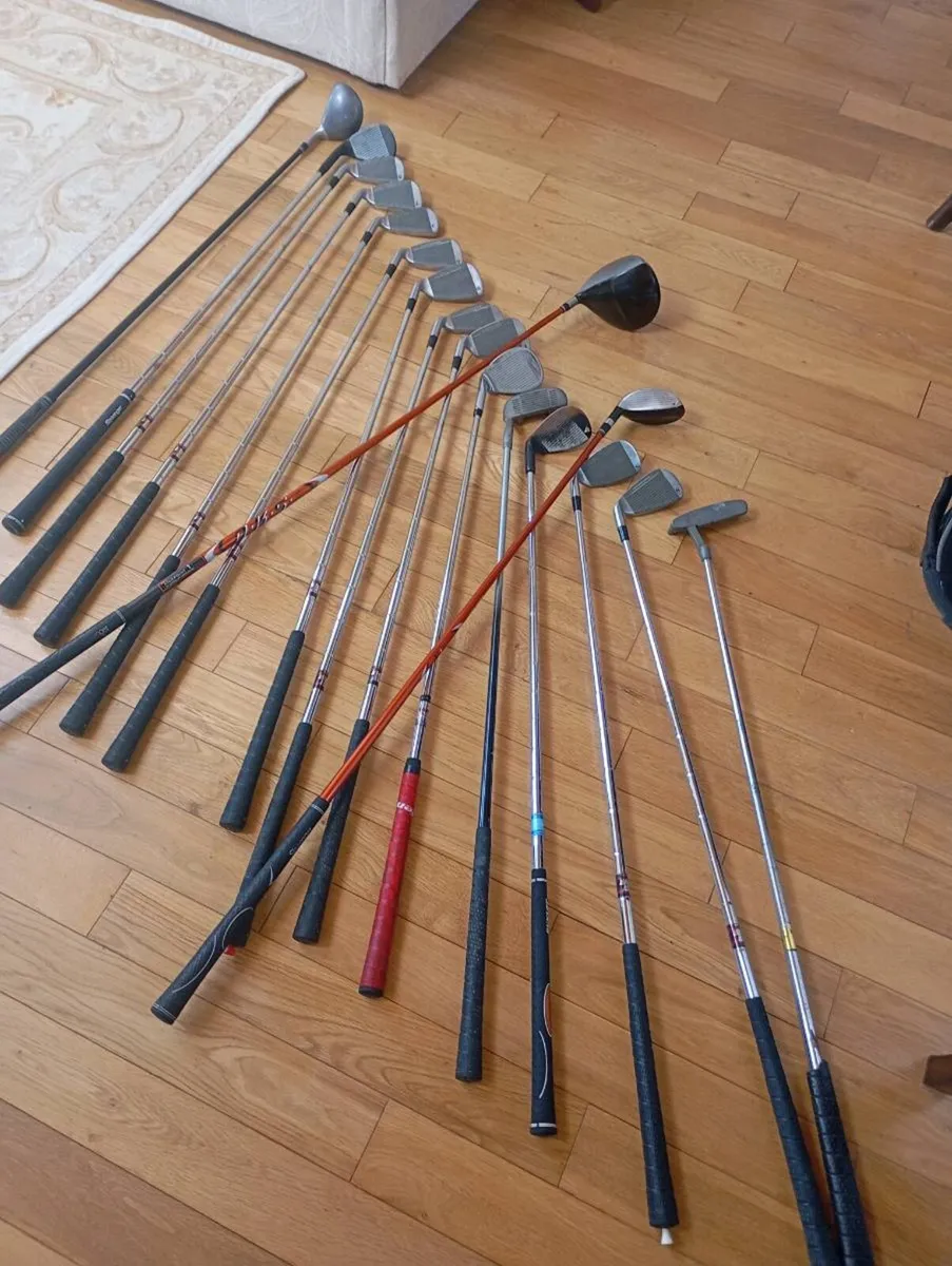 Golf Bag and 17 Clubs - Image 2
