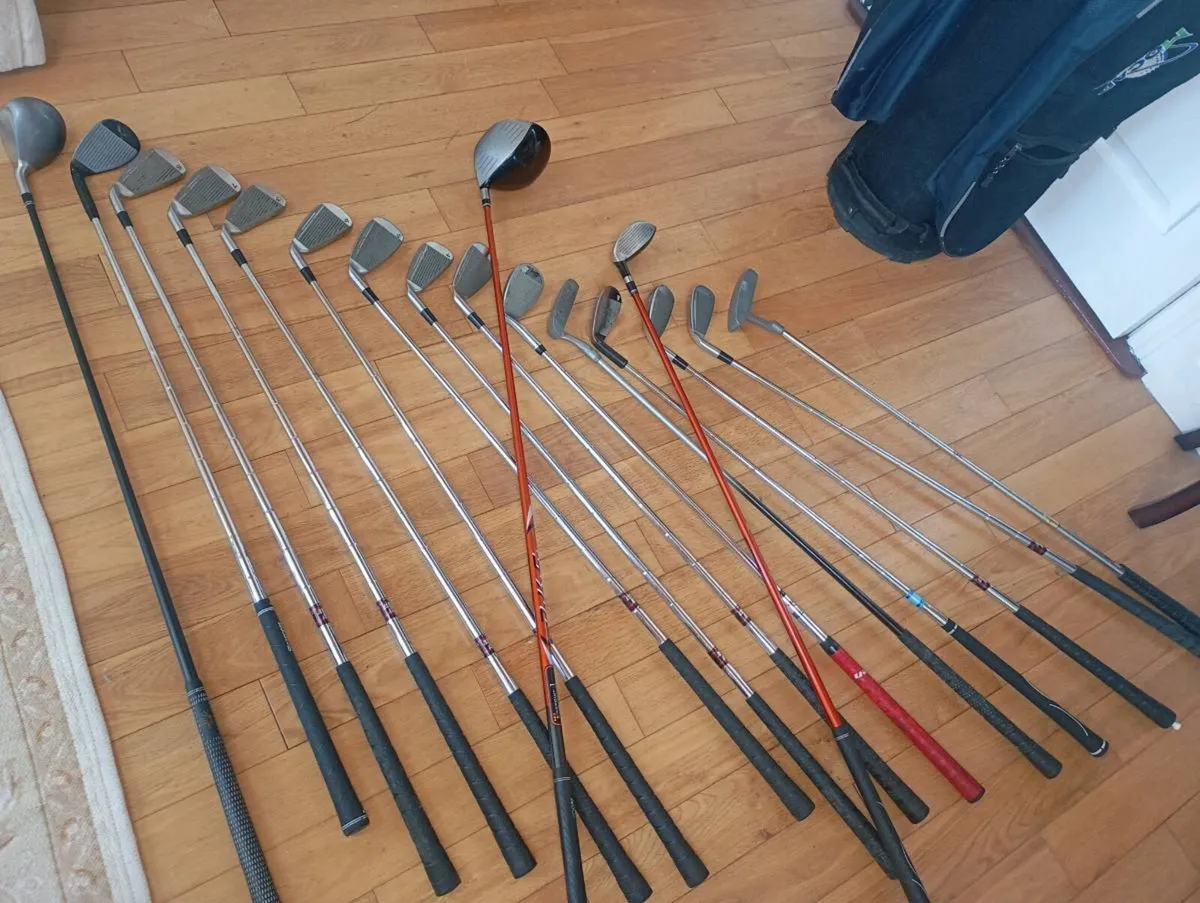 Golf Bag and 17 Clubs - Image 3