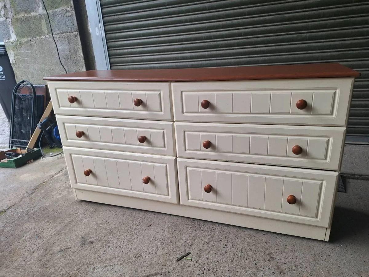 Wide 6 Drawer Chest of Drawers (DELIVERY) - Image 1