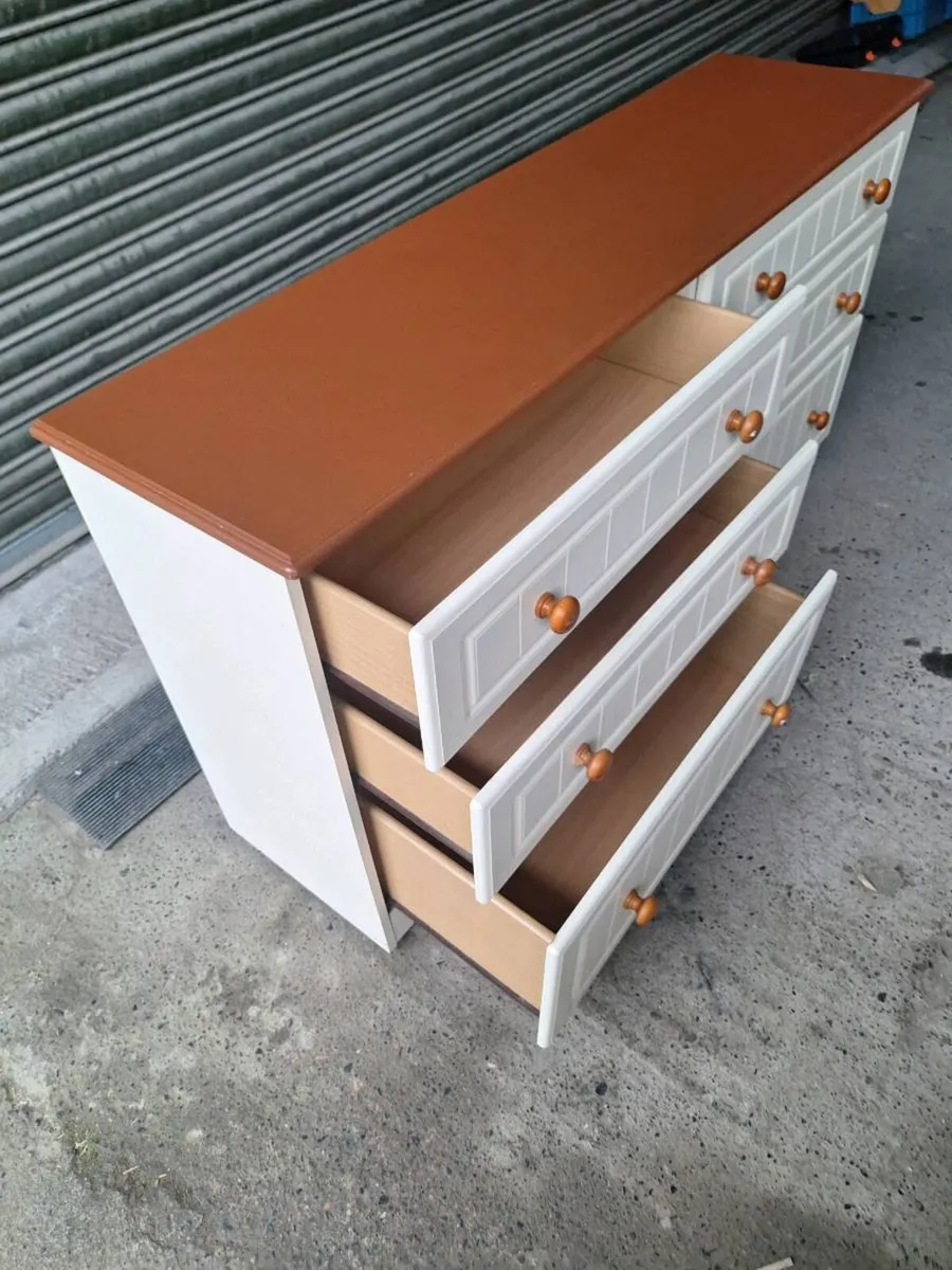 Wide 6 Drawer Chest of Drawers (DELIVERY) - Image 3