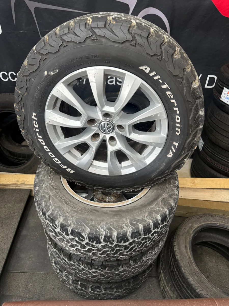 VW ALLOYS + TYRES CAME OFF AMAROK - Image 1