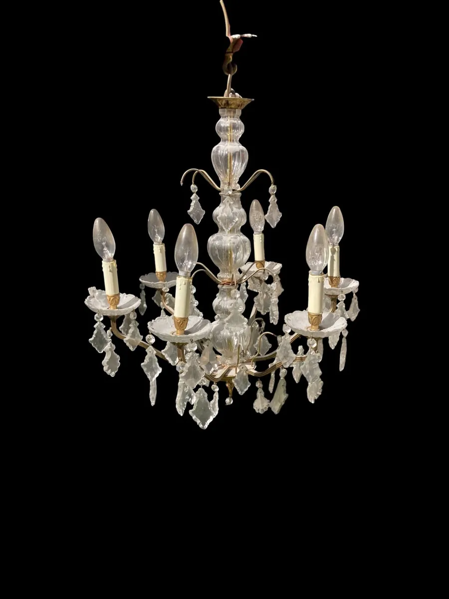 Vintage Chandeliers - Pair - Image 2