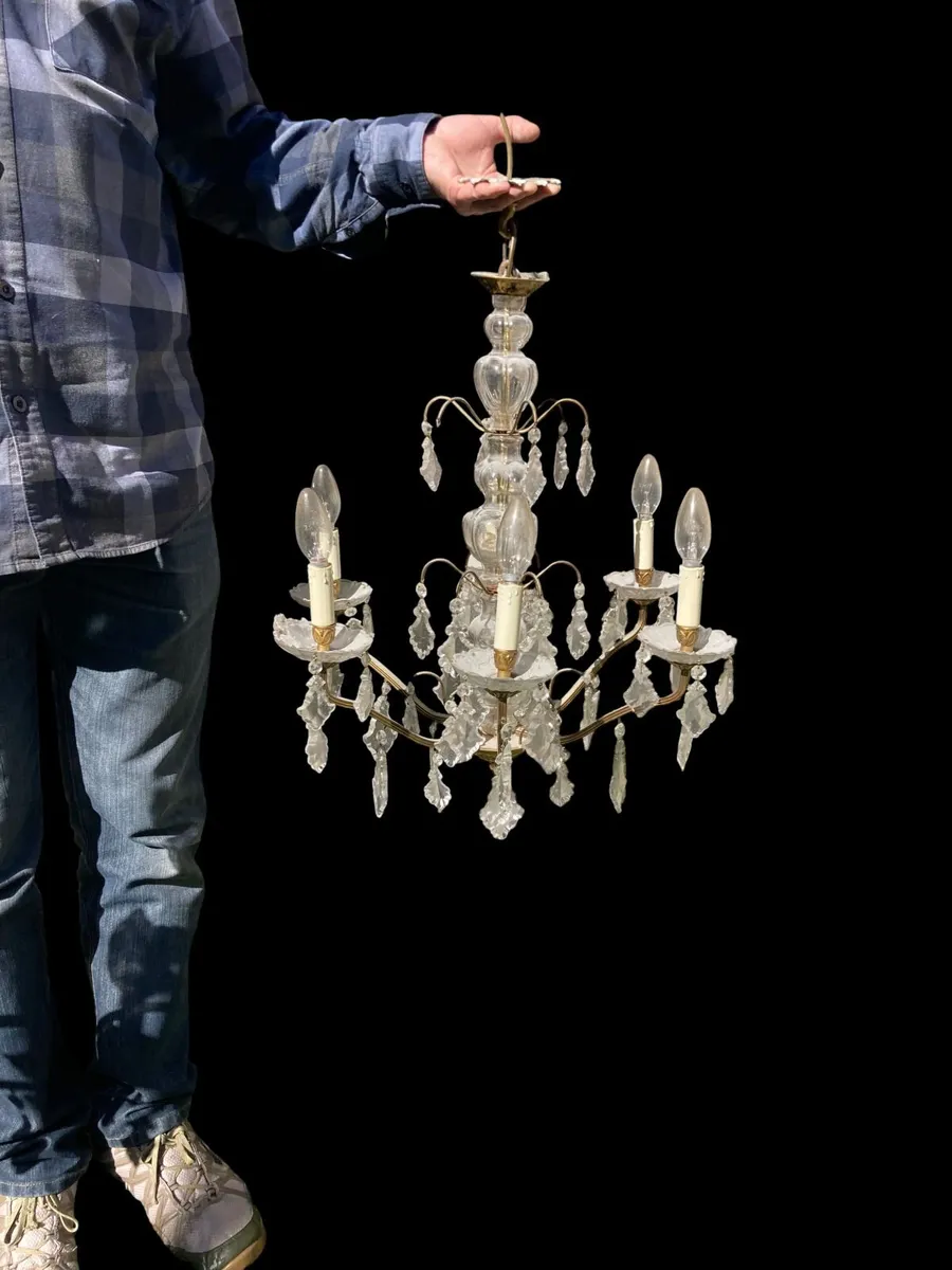 Vintage Chandeliers - Pair - Image 4