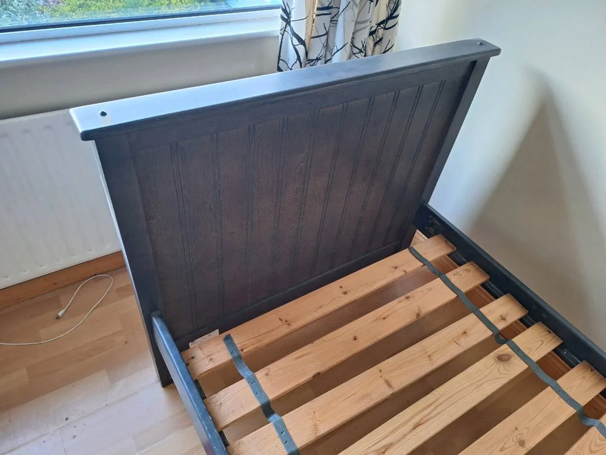 Solid Wooden Single Bed Frame (DELIVERY) - Image 3